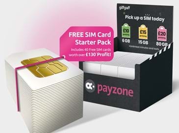 Mobile sim card starter pack